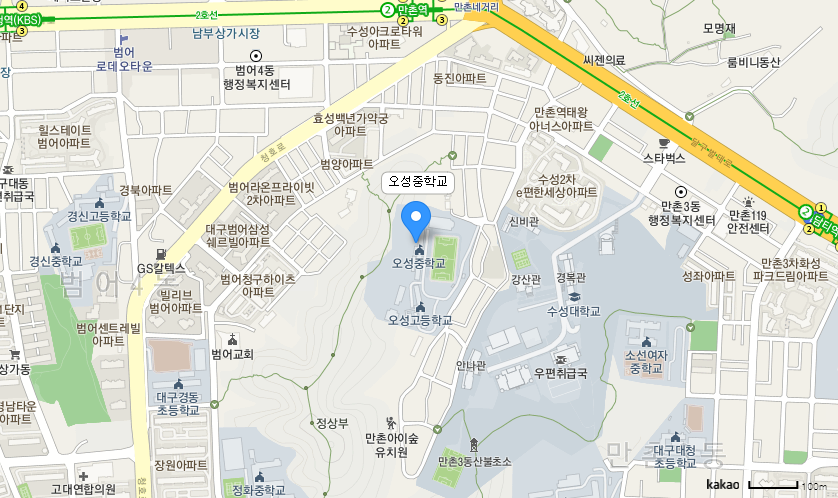 학교 찾아오시는 길 지도